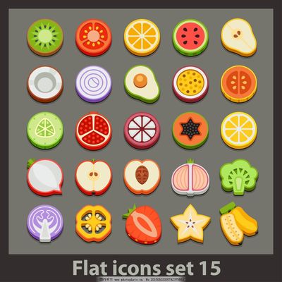 切开的水果 色香味全的视觉盛宴